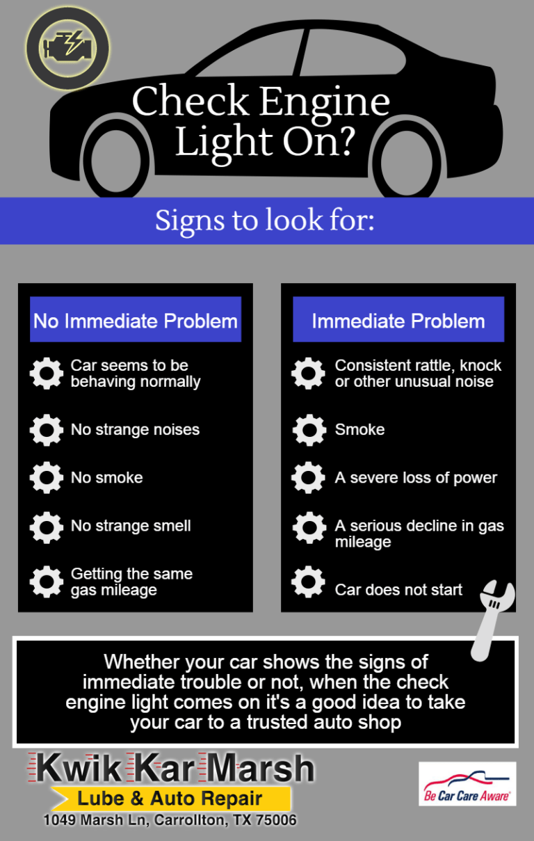 Check Engine Light Diagnostic Kwik Kar Marsh